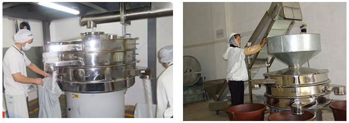 豆?jié){振動篩豆?jié){篩分現(xiàn)場圖展示。