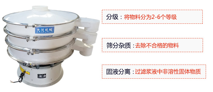 600型聚丙烯振動(dòng)篩優(yōu)勢(shì):分級(jí):將物料京分為2-6個(gè)等級(jí)。篩分雜質(zhì):去除不合格的物料。固液分離:過(guò)濾漿液中非溶性固體物質(zhì)。